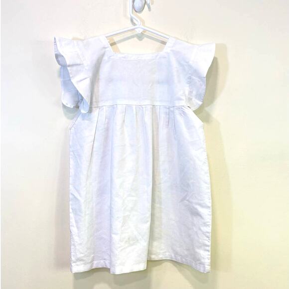 White Embroidered Mexican Style Cotton summer Dress 4t - Picture 3 of 7